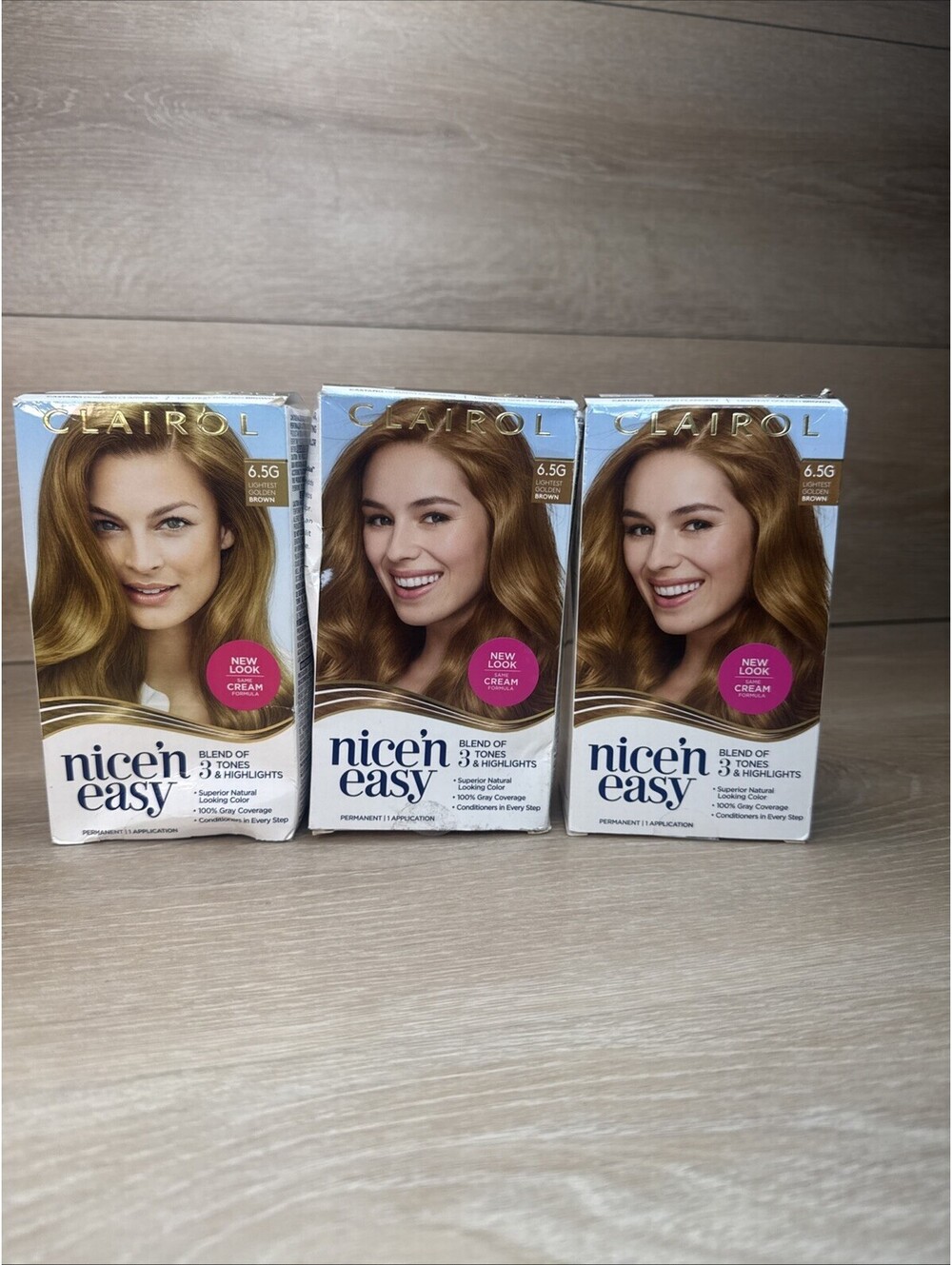 CLAIROL Nice 'n Easy Permanent Hair Color 6.5G Lightest Golden Brown